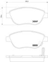 Фото К-Т ПЕРЕДНИХ КОЛОДОК 1605354 PAGID Pagid T1704 Pagid