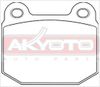 Фото КОЛОДКИ ТОРМОЗНЫЕ ДИСКОВЫЕ  КОМПЛЕКТ Akyoto AKD0226 Akyoto