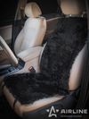 Фото Накидка на сиденье натуральная овчина "AIRLINE" мутон,короткий мех, 1 шт., черный Airline AFCSH03 Airline