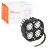 Фото Фара светодиодная квадратная 4LED, направленный свет, 40Вт, 78х78х50мм, 12/24В Airline ALED036 Airline