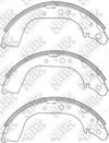 Фото Колодки тормозные барабанные  FN2305  NiBK NiBK FN2305 NiBK