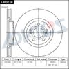 Фото Диск тормозной передний для Honda Pilot Advics C6F573B Advics