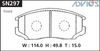 Фото Тормозные колодки Advics SN297 Advics SN297 Advics