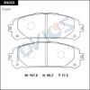 Фото Дисковые тормозные колодки ADVICS SN333 Advics SN333 Advics