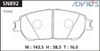 Фото Дисковые тормозные колодки ADVICS SN892 Advics SN892 Advics