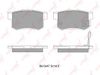 Фото КОЛОДКИ ТОРМОЗНЫЕ ЗАД HONDA ACCORD -03/CIVIC 01-05/LEGEND -96/PRELUDE 92-00/S2000/SHUTTLE -02 Lynx BD3402 Lynx