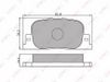 Фото К-кт колодок для диск. тормозов GEELY SC7, TOYOTA CAMRY 01-, Lynx BD7517 Lynx