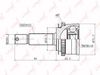 Фото Комплект шруса наружный HYUNDAI Getz 1.1 02> Lynx CO3602A Lynx