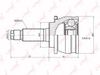 Фото ШРУС НАРУЖНЫЙ FU-07  22 56 27    LYNXauto (Япония) Lynx CO7106 Lynx