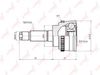 Фото ШРУС наружный к-кт! ABS\ Suzuki Ignis 1.3 00-03/Swift III 1.3 05> Lynx CO7307A Lynx