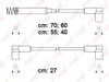 Фото Комплект высоковольтных проводов Opel Astra F 91-05 Lynx SPE5908 Lynx
