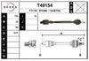 Фото привод правый! 742mm\ Renault Megane Scenic 1.9DTi JC5 97-99 Eai T49154 Eai