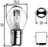 Фото лампа! 35/35W 12V BA20D\ Hella 8GD002084131 Hella