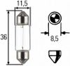 Фото Лампочка пальчиковая 24V 5W C5W Hella 8GM002092241 Hella