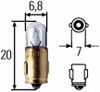 Фото Лампа автомобильная T2W 12V-2W (BA7s) (Hella) Hella 8GP002066121 Hella