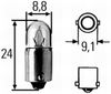 Фото Автолампа T2W 12V А12-2 BA9s HELLA (накаливания) Hella 8GP002068121 Hella