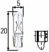 Фото лампа! (1.2W) 12V W2X4.6d приборная панель\ Hella 8GP002095121 Hella