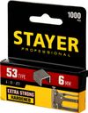 Фото Скоба для степлера тип 53 6мм 1000шт STAYER Stayer 315906Z02 Stayer