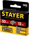 Фото Stayer 12 мм скобы для степлера тонкие тип 53, 1000 шт 3159-12_z02 Stayer 315912Z02 Stayer