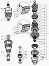 Фото Муфта 3, 4 передачи со ступицей ГАЗ-3309, Валдай 5-ст КПП Газ 33091701122 Газ