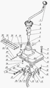 Фото Вилка переключения 1 и 2 передач 53-1702024-02 ГАЗ-53 + ($) Газ 53170202402 Газ
