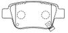 Фото КОЛОДКИ ТОРМОЗНЫЕ ЗАДНИЕ ДИСКОВЫЕ Gbs GC02180DM Gbs