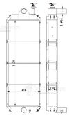 Фото Радиатор охлаждения CAT 345C, 345D, 349D 08-- дв. CAT C13 Luzar LRC3140 Luzar