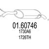 Фото tЕ‚umik koЕ„cowy P407 1,6/2,0HDI Mts 0160746 Mts