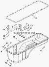 Фото Поддон масляный ISLe, QSL, L Cummins 3974294 Cummins