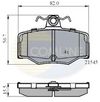 Фото Тормозные колодки задние Nissan Almera/Primera 1.5-2.2 95- Comline CBP0878 Comline
