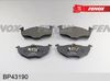 Фото КОЛОДКИ ТОРМОЗНЫЕ ДИСКОВЫЕ VW Fox, Lupo I, Polo III-IV, SKODA Fabia Pr Fenox BP43190 Fenox