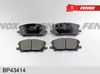 Фото олодки тормозные LEXUS RX300/RX330/RX350 03>08/RX400H 05>09 передние Fenox BP43414 Fenox