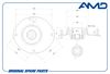 Фото Опора амортизатора переднего правая CHEVROLET (Lanos T150) (2005-) AMD AMDSB325 AMD