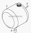 Фото бачок расширительный камаз,урал пластик мапра Камаз 5320131101430 Камаз