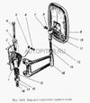Фото Кронштейн (стойка) крепления зеркала с/о правый Камаз 53208201040 Камаз