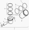 Фото Поршневая КАМАЗ (на 1 цилиндр) +кольца поршневые (740.51-1000128) Камаз 740511000128 Камаз