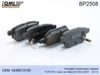 Фото BP2508 Колодки тормозные задние TOYOTA  Auris хэтчбек (E150) 2007 - 2013      0446612130 Qml BP2508 Qml