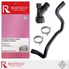 Фото Патрубок радиатора нижний с муфтой и хомутами Rosteco 20738 Rosteco