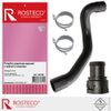 Фото Патрубок радиатора верхний с муфтой и хомутами Rosteco 20739 Rosteco