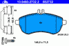 Фото Колодки тормозные дисковые передн  MERCEDES-BENZ: C-CLASS C 180 CDI/C 180 CGI/C 180 Kompressor/C 180 Ate 13046027322 Ate