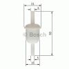 Фото Фильтр топливный UNIVERSAL /In D=5mm Out D=5mm BOSCH 0 450 904 005 Bosch 0450904005 Bosch
