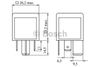 Фото Реле универсальное 12V 70A, VAG: Bosch 0986332002 Bosch