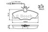 Фото Комплект тормозных колодок Комплект тормозных колодок передн , PEUGEOT 406 Bosch 0986424227 Bosch