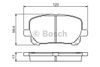 Фото Комплект тормозных колодок Комплект тормозных колодок передн , PONTIAC VIBE Bosch 0986424761 Bosch