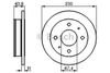 Фото Диск тормозной HYUNDAI: ATOS 98 -, ATOS PRIME 99- Bosch 0986478727 Bosch