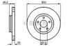 Фото ДИСК ТОРМОЗНОЙ ПЕРЕДНИЙ (300ММ) FOC 04-, KUGA Bosch 0986479171 Bosch