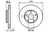 Фото Диск тормозной FORD: C-MAX 07 -, FOCUS C-MAX 03-07 Bosch 0986479173 Bosch