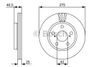 Фото Тормозной диск Toyota RAV 4 (2006-) F Bosch 0986479428 Bosch