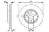 Фото ДИСК ТОРМОЗНОЙ RENAULT: GRAND SCENIC II (JM0/1_) 2.0 DCI (JM1K) 04-, SCENIC II ( Bosch 0986479554 Bosch