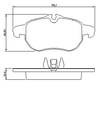 Фото Комплект тормозных колодок Комплект тормозных колодок передн , CHEVROLET VE Bosch 0986494044 Bosch